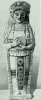 Statuetta (arte punica) in terracotta dipinta (Tunisi, Museo del Bardo)