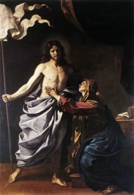 Guercino (1629): Ges risorto e Maria Maddalena