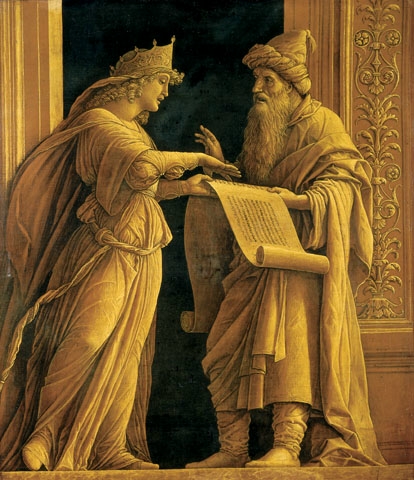Andrea Mantegna - la Sibilla istruisce i nuovi Profeti