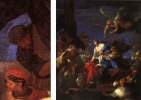 Sébastien Bourdon (1650; si noti il ghigno del misterioso personaggio a sinistra: non è forse Enea, che vagheggia della morte di Didone dalla propria nave in fuga? ndc)