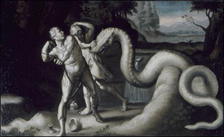 Hendrick Goltzius (1558–1617), replica: Cadmus’ Servants are Attacked by the Dragon