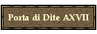 Porta di Dite AXVII