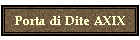Porta di Dite AXIX