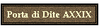 Porta di Dite AXXIX