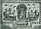 Mosaico rinvenuto a Cartagine raffigurante l'incoronazione di Arianna (Tunisi, Museo del Bardo)